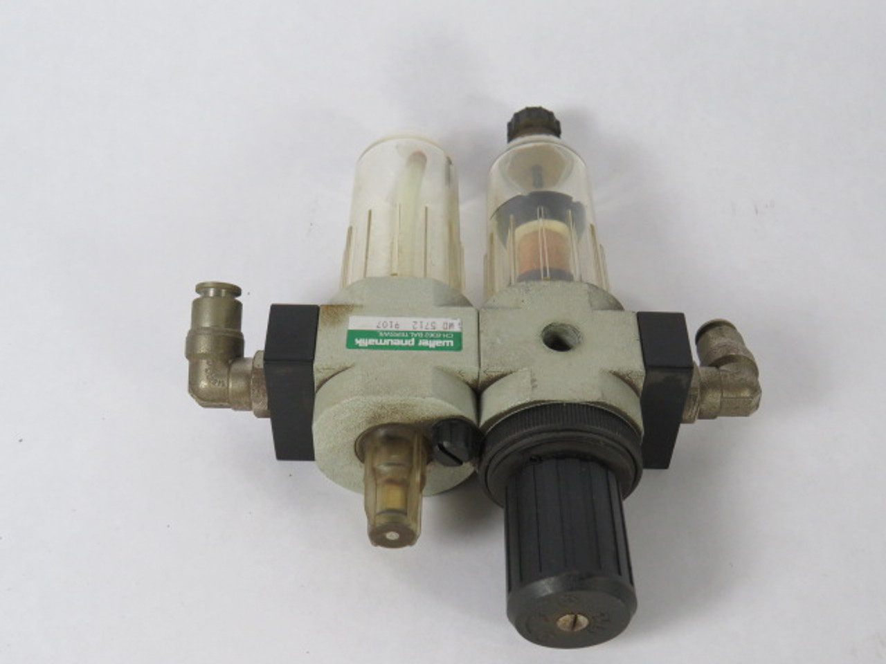 Walter Pneumatik Pneumatic Filter Regulator W/ Lubricator W/O Gauge USED