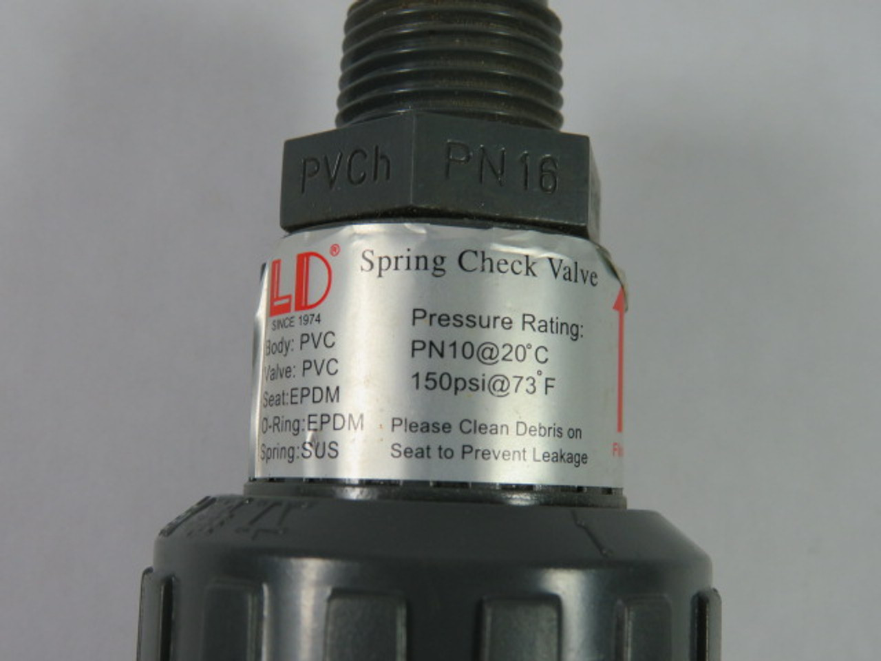 LD Valve LD-807-1/2 Spring Check Valve 1/2 150PSI 10Bar USED - Industrial  Automation Canada