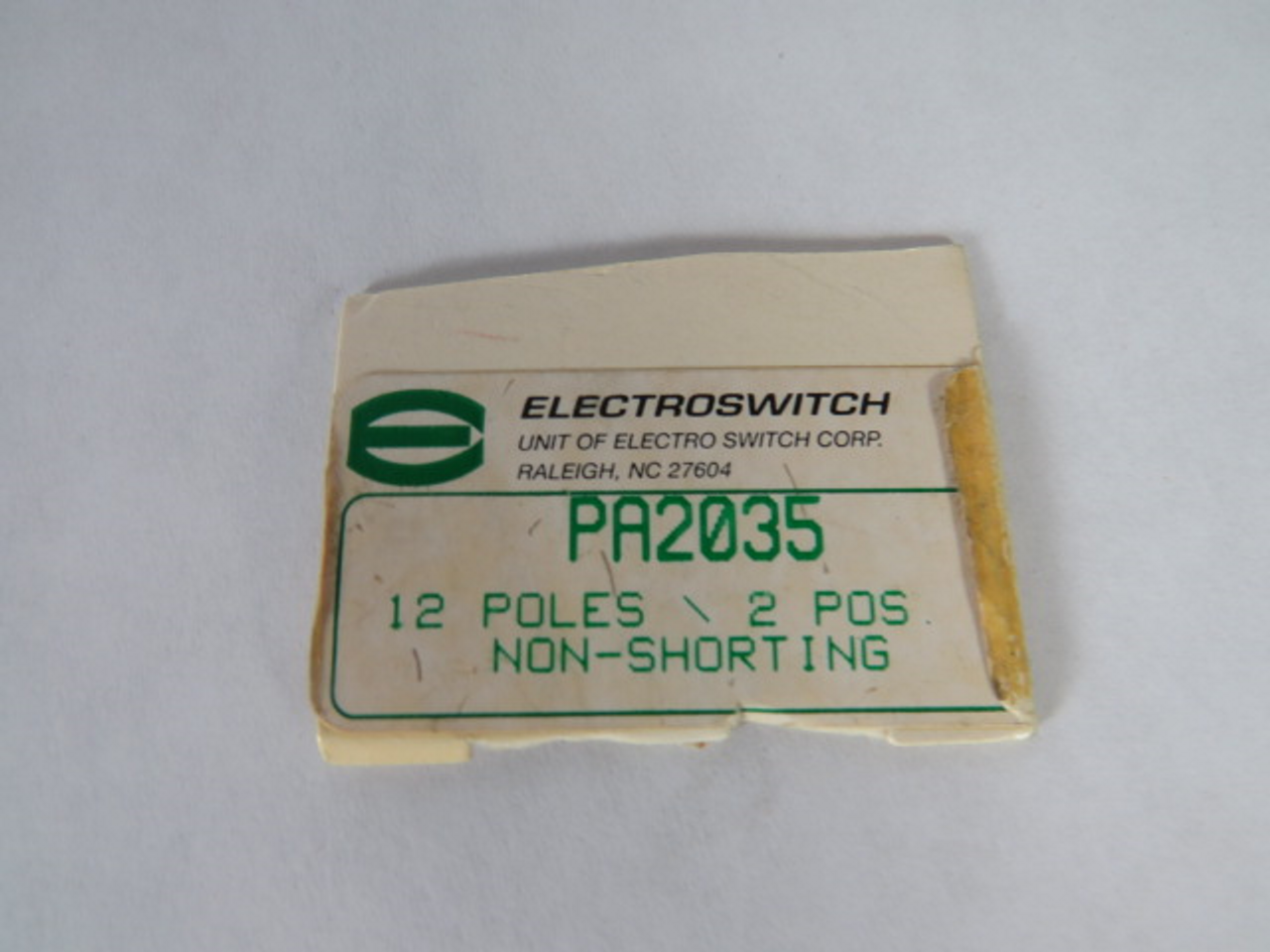 Electroswitch PA2035 Switch 12 Poles 2 POS Non-Shorting USED