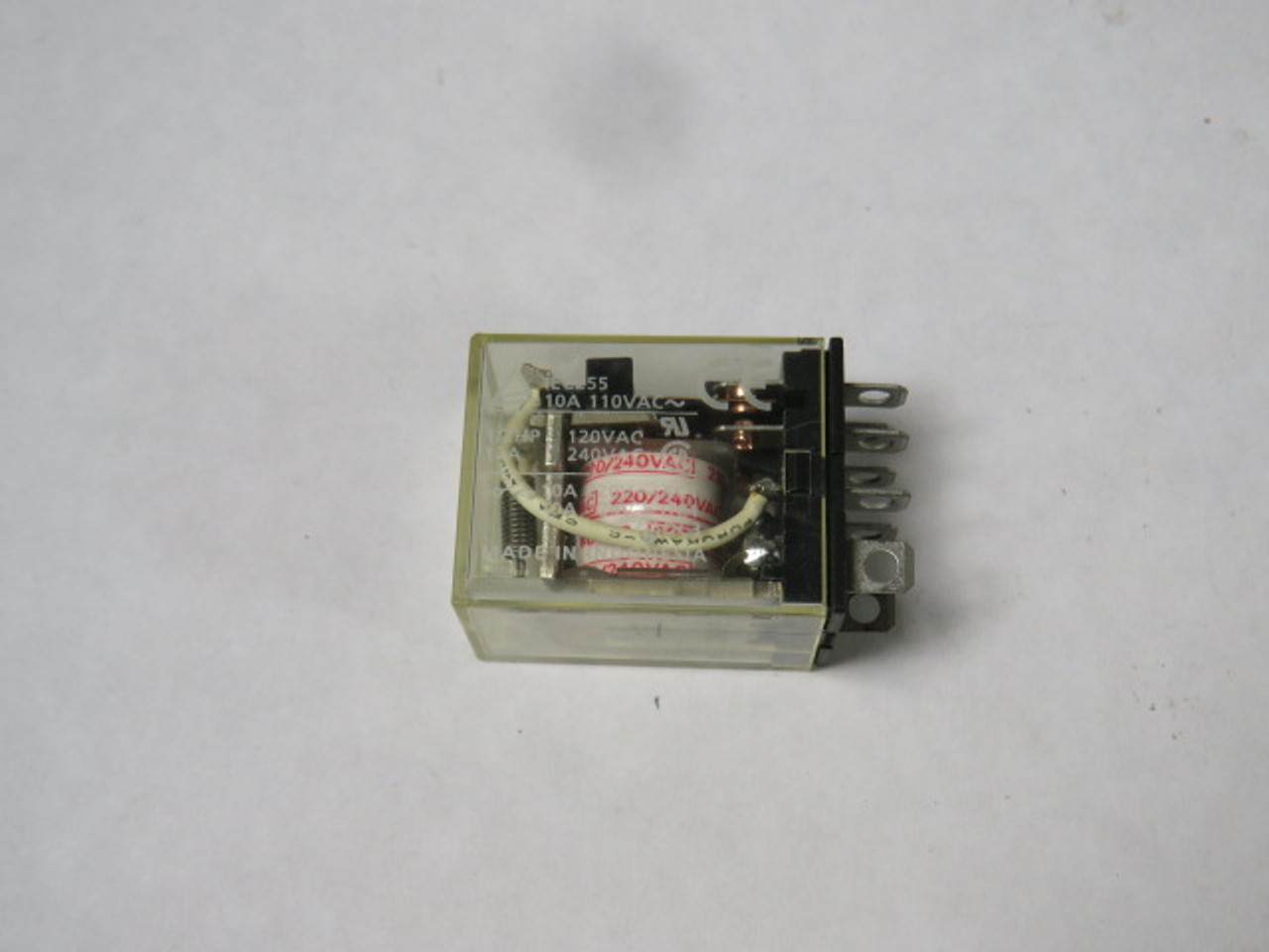 Omron LY2-AC220/240 Power Relay 220/240VAC 10A 8-Blade USED