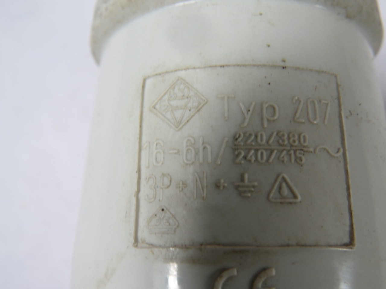 CeeNorm Type-207 Male Plug 16-6h 220/380V 240/415V 3P+N+E USED