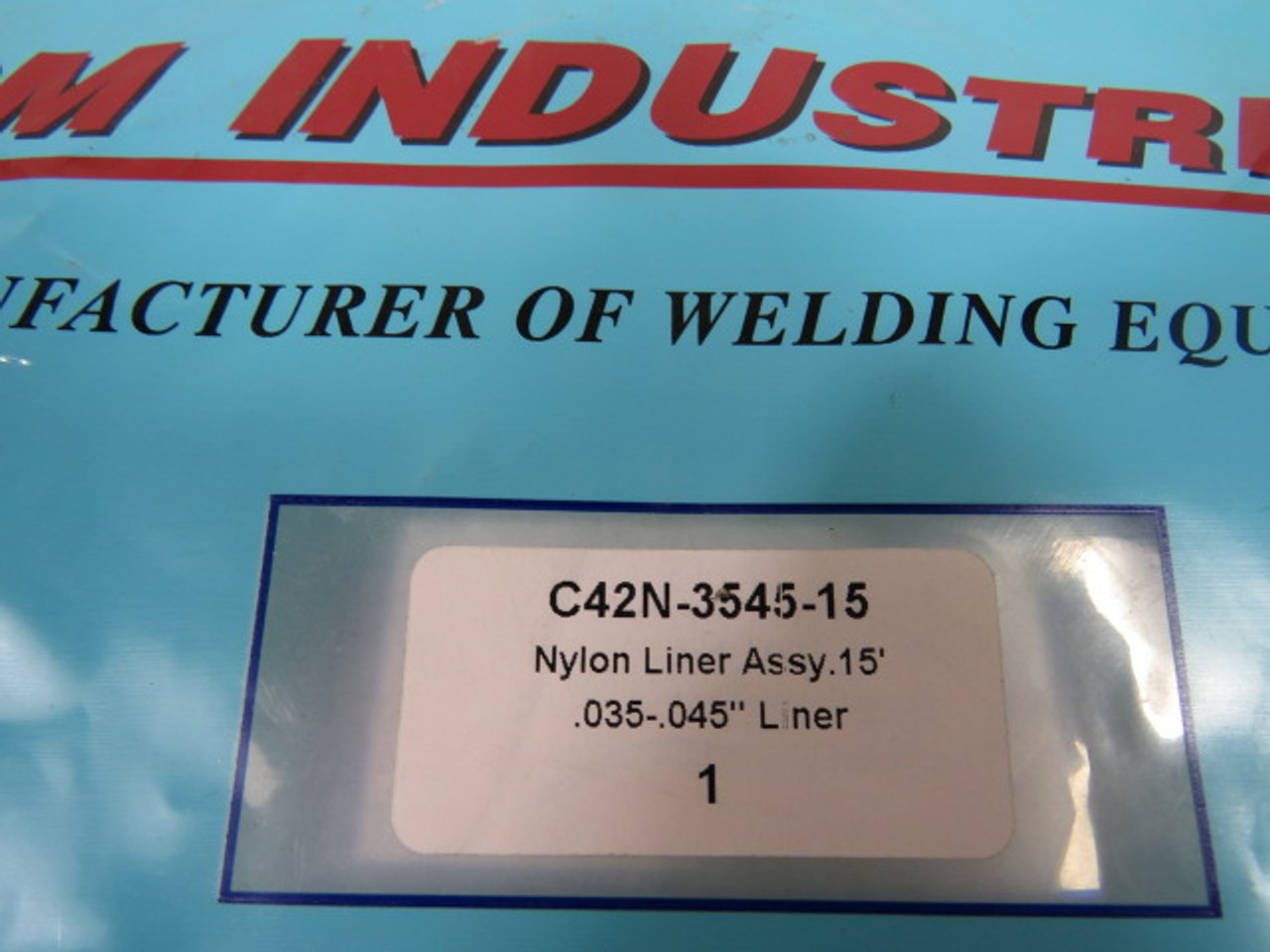 CM Industries C42N-3545-15 Nylon Liner Assembly 15' Long .035-.045" ! NWB !
