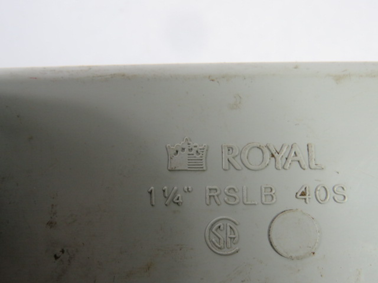 Royal RSLB40S Conduit Body W/ Cover Type LB 2-Hole 1-1/4" NPT USED