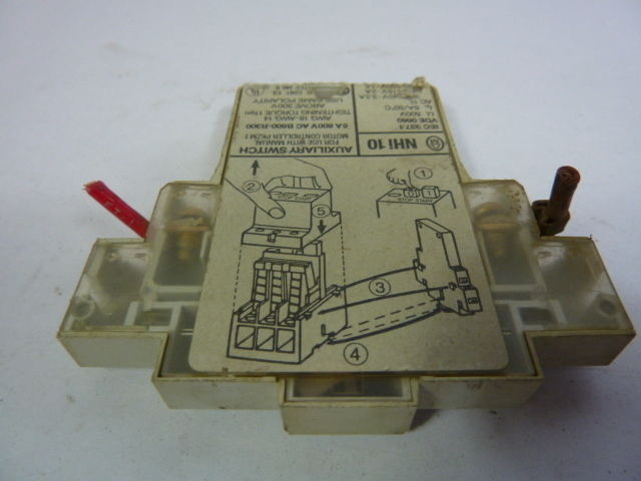 Moeller MPS-NHI10 Auxiliary Switch 5Amp 220-500V 600Vac USED