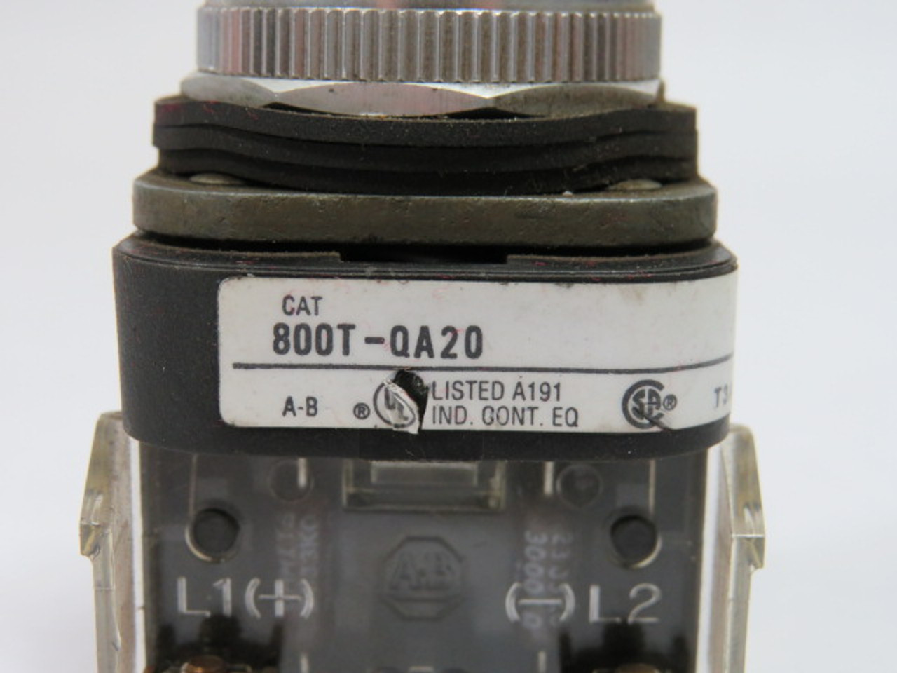 Allen-Bradley 800T-QA20B Series T Push Button Illuminated 1NO 1NC 240V USED
