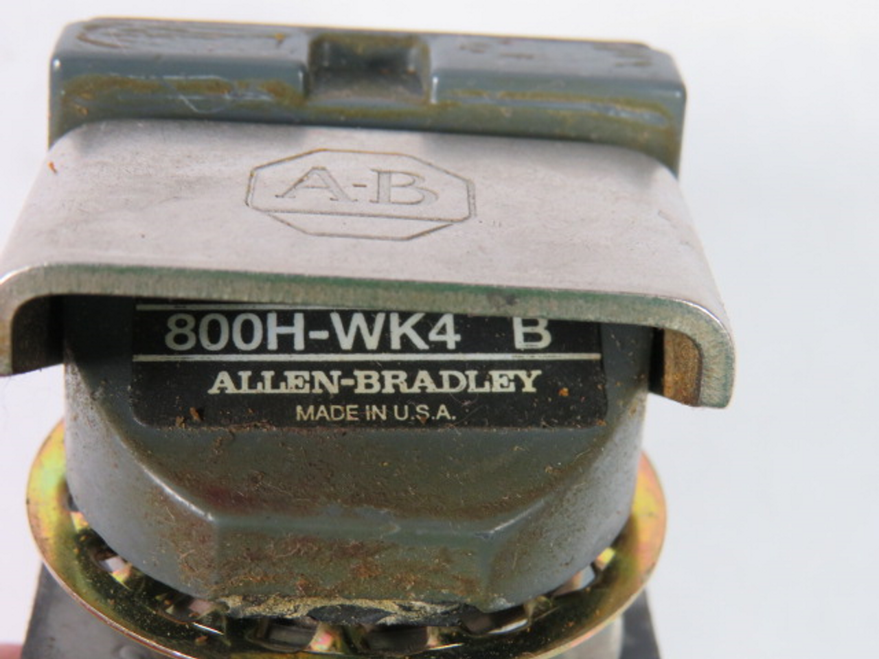 Allen-Bradley 800H-WK44A Ser B Flip Lever Push Button Grey DOWN 1NO 1NC USED