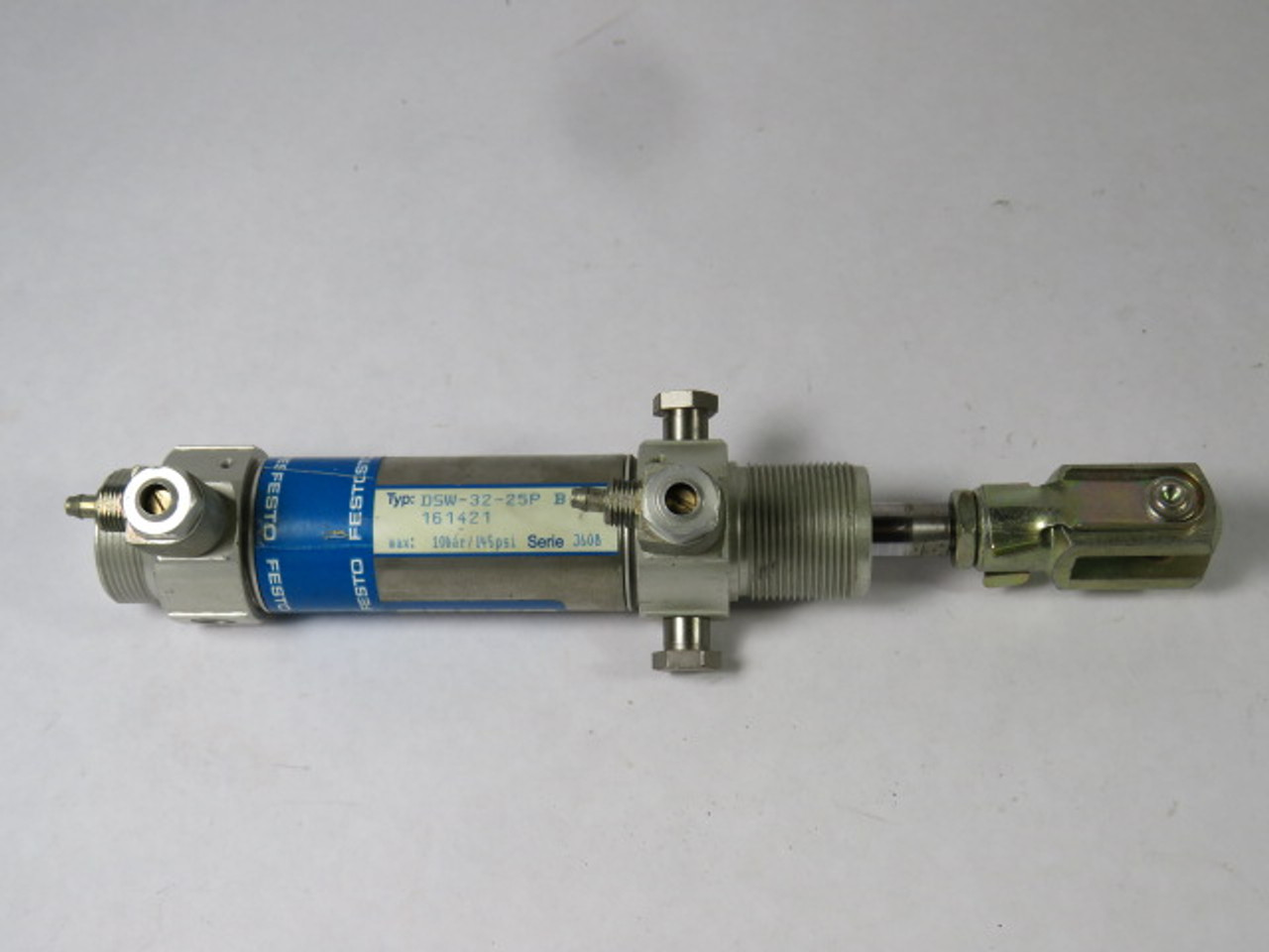Festo DSW-32-25P Pneumatic Cylinder 32mm Bore 25mm Stroke 10bar/145PSI USED