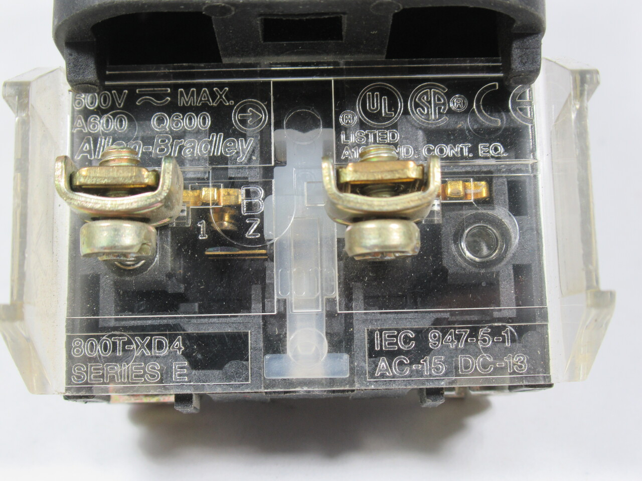 Allen-Bradley 800T-FX1D4 Series T 2-Position Push-Pull Device Green 1NCLB USED