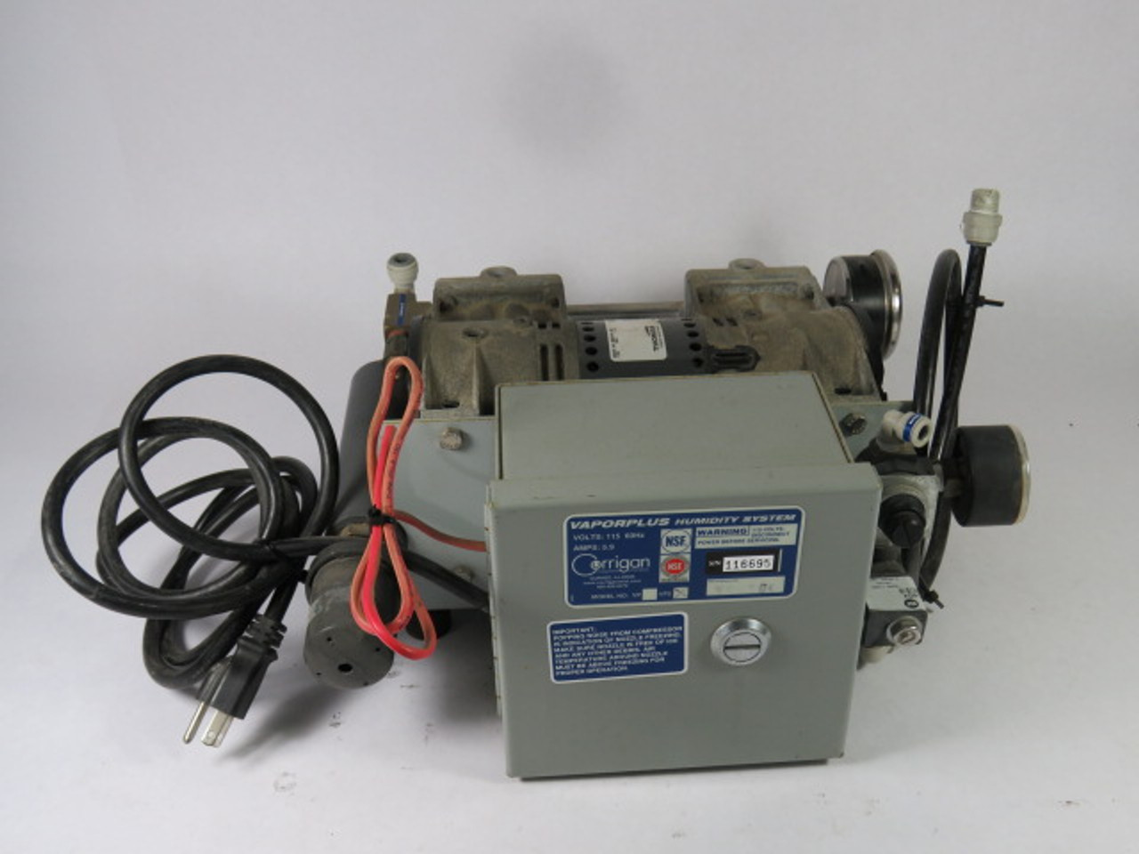 Corrigan Corp VP2 Vapor Plus Humidity System 115V 60Hz 5.9A C/W Pump USED