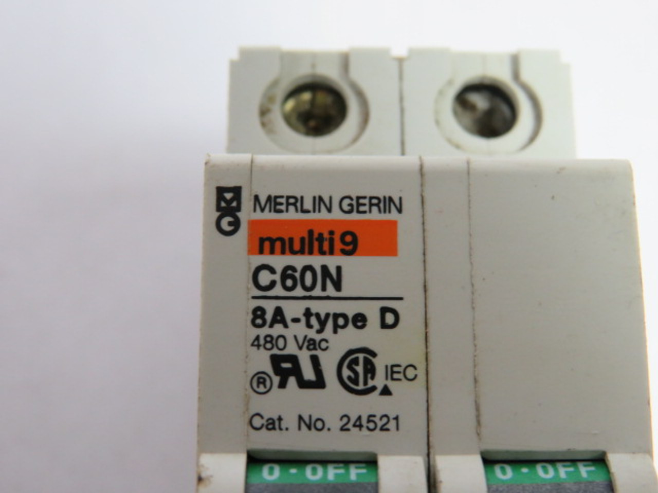 Merlin Gerin 24521 Circuit Breaker 8A 480VAC 2P USED