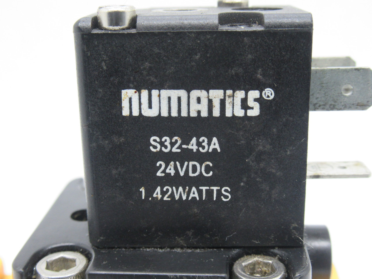 Numatics S22C-04BK Quick Exhaust Start Valve 1/2" NPT 24VDC MODIFIED USED