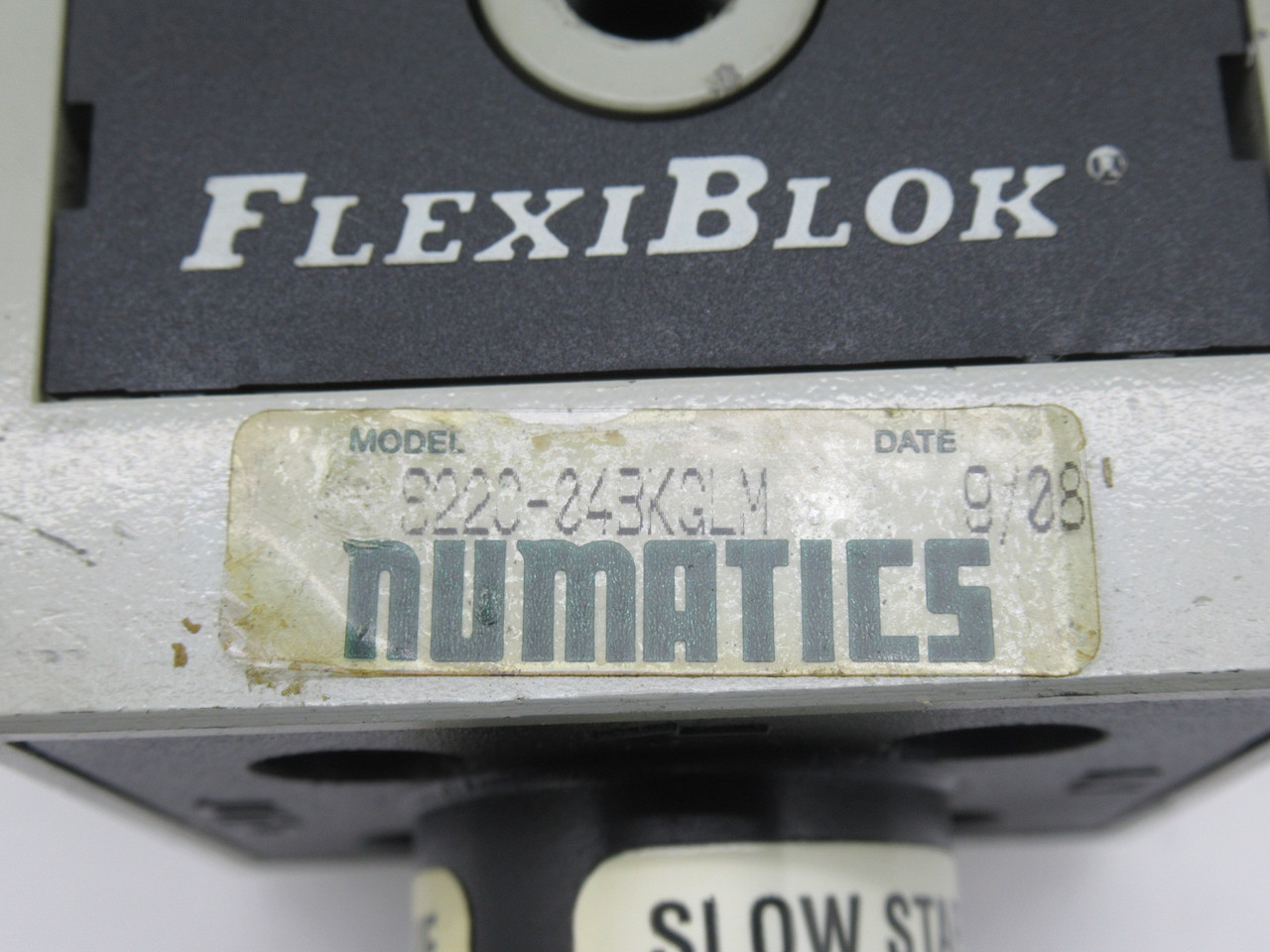 Numatics S22C-04BK Quick Exhaust Start Valve 1/2" NPT 24VDC MODIFIED USED
