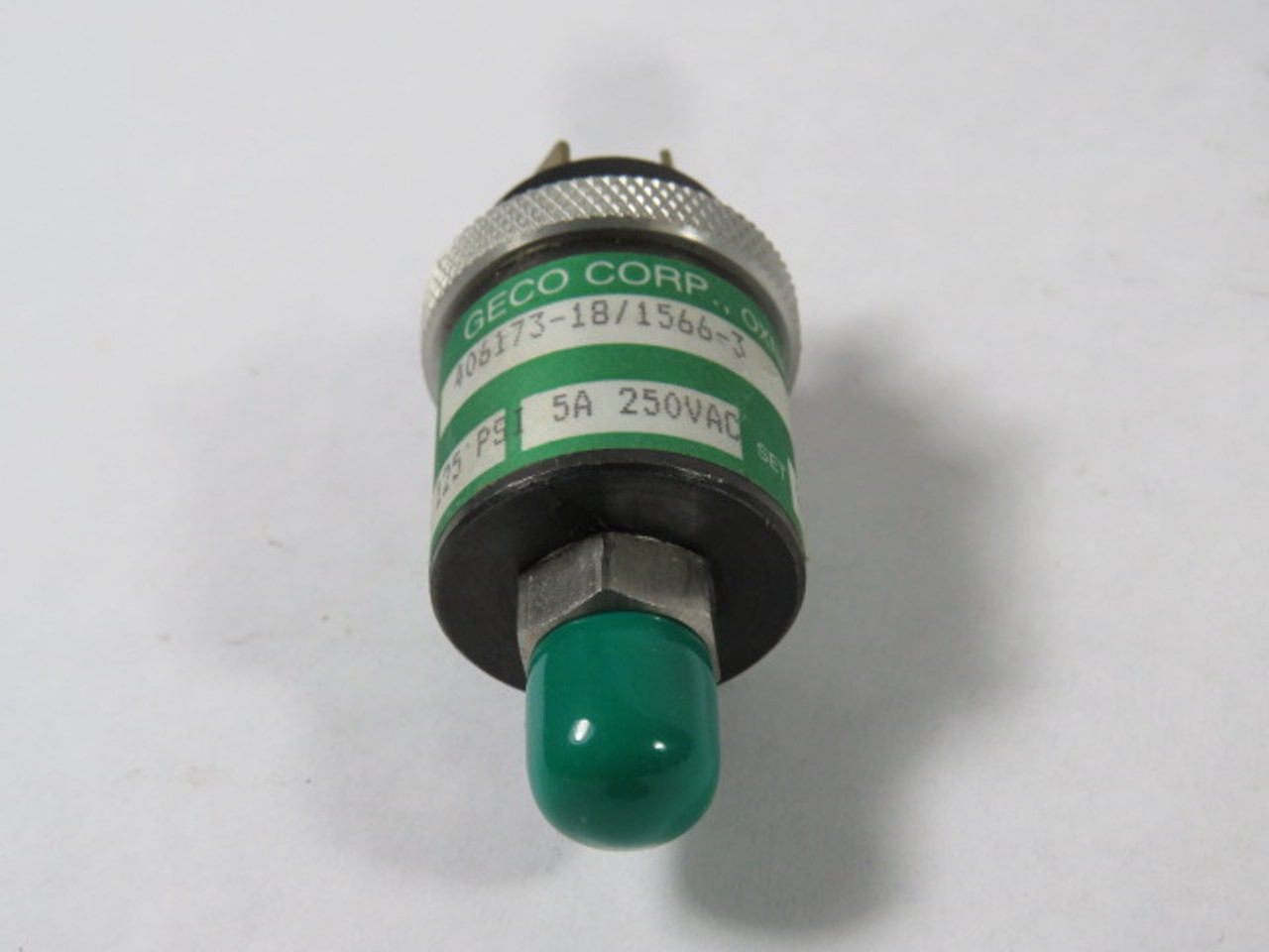 Geco Corp 406173-18/1566-3 Pressure Sensor 5A 250VAC 125PSI ! NOP !