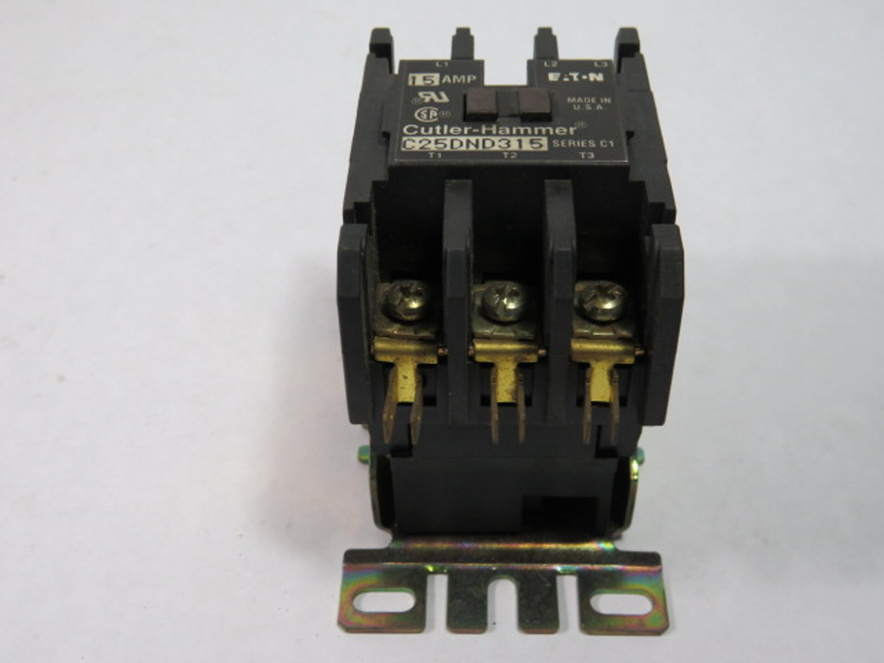 Cutler-Hammer C25DND315C Contactor 440-480V 50/60Hz 15FLA USED