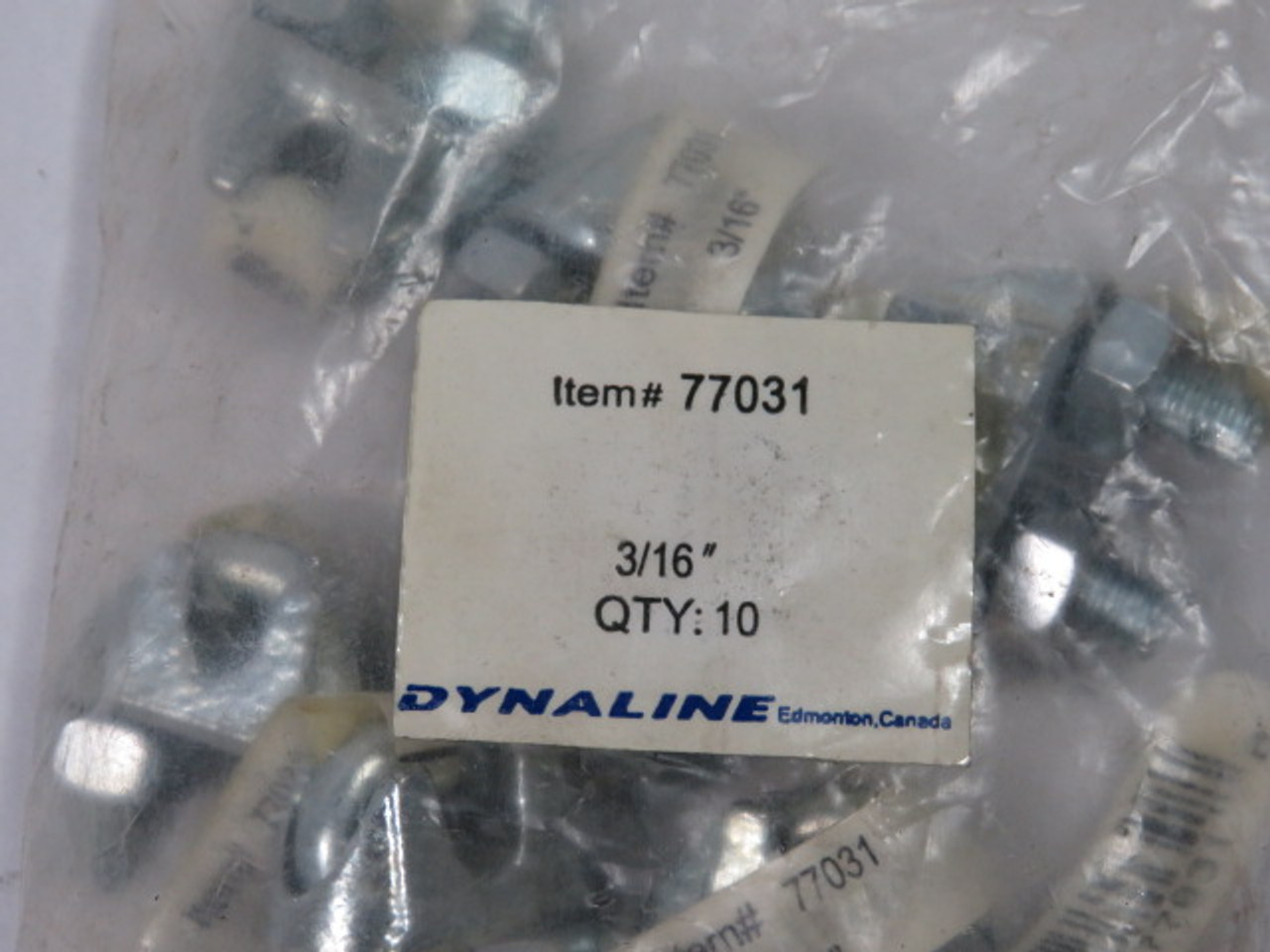 Dynaline 77031 Wire Rope Clip 3/16" 10 Pack ! NWB !