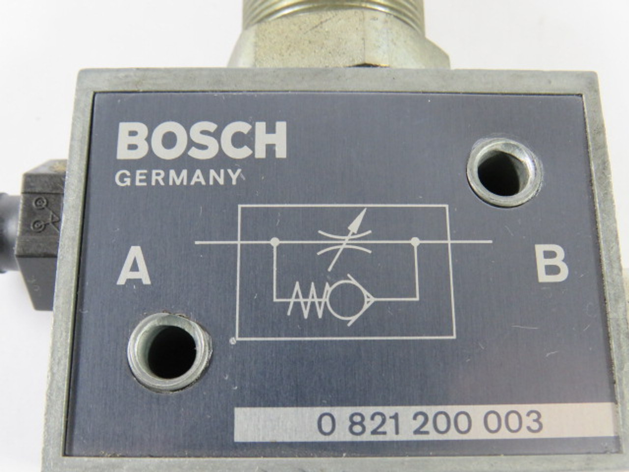 Bosch 0-821-200-003 Check Valve/Solenoid Valve 1/4" NPT USED