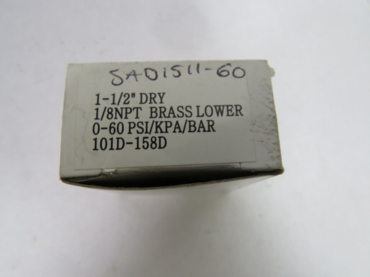 Generic 101D-158D Dry Pressure Gauge 60PSI 4BAR 1-1/2" Diameter 1/8"NPT ! NEW !