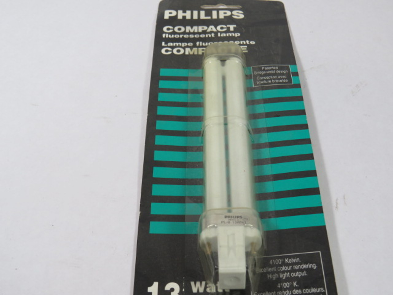 Philips PL-S 13W/41 Fluorescent Lamp 2-Pin 13W 120V ! NEW !