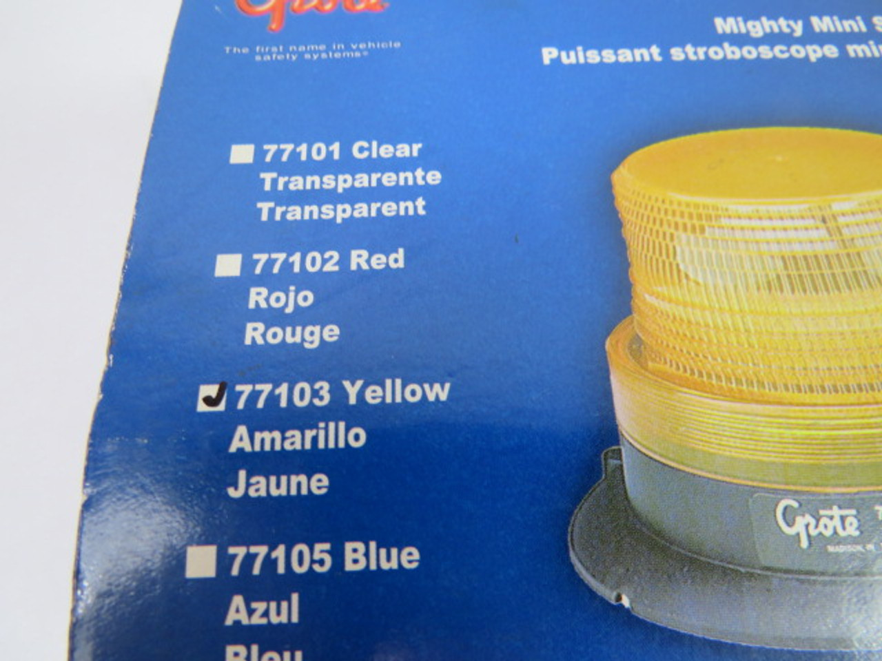 Grote 77103 Yellow Mini Strobe Light 12-80VDC ! NEW !