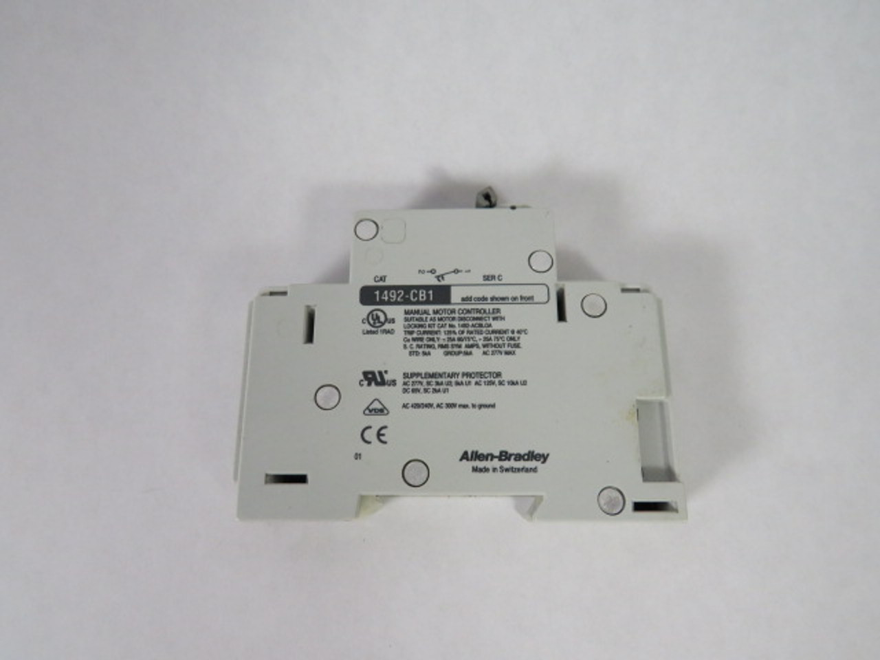Allen-Bradley 1492-CB1G030 Series C Circuit Breaker 3A 1-Pole USED