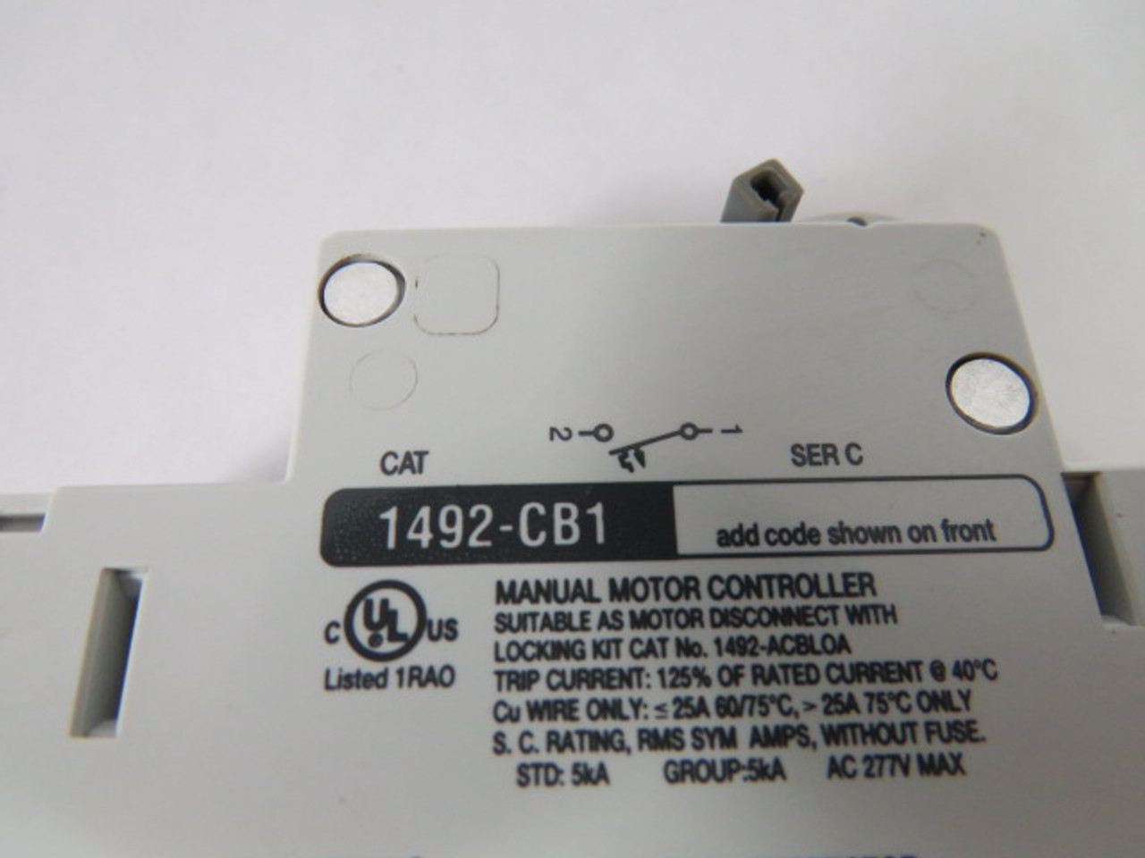 Allen-Bradley 1492-CB1G030 Series C Circuit Breaker 3A 1-Pole USED