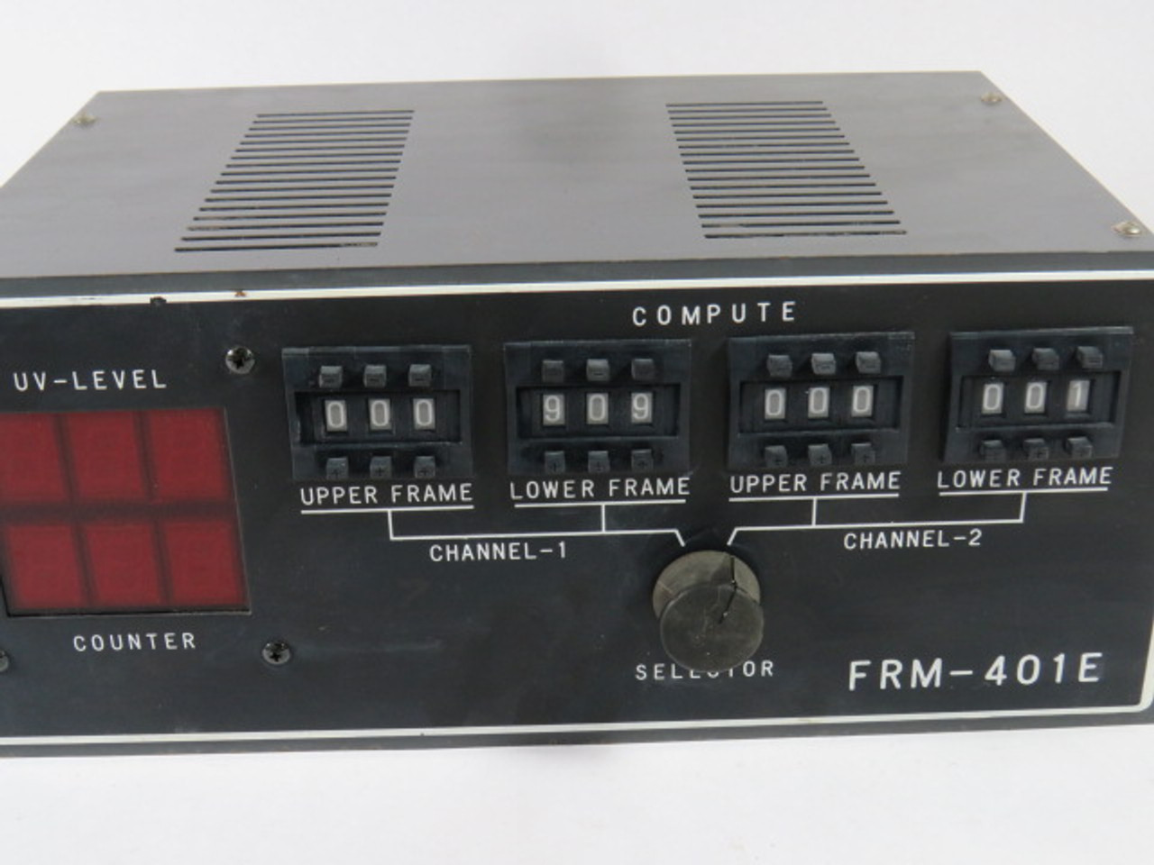 Generic FRM-401E Frequency Counter Panel 2-Channel USED