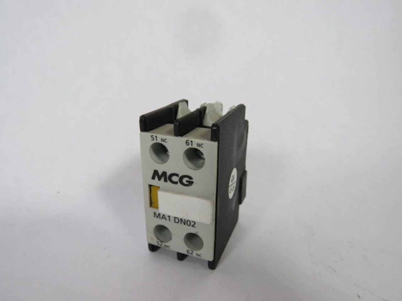 MCG MA1-DN02 Contact Block 2NC 600VAC USED