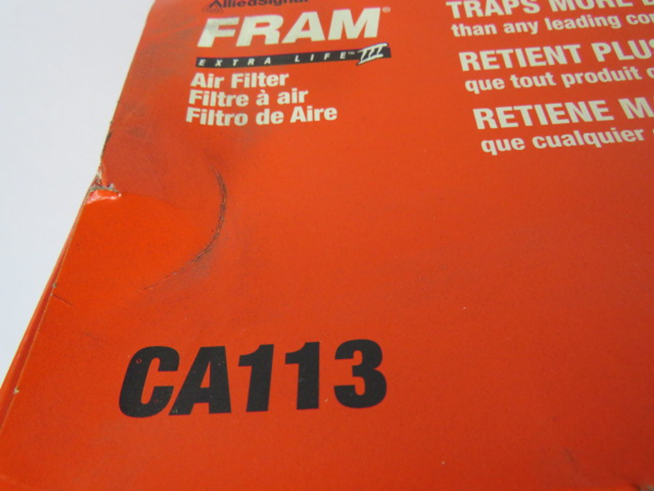 Fram CA113 Air Filter 8.625"ID 11.39"OD 5.547"H ! NEW !