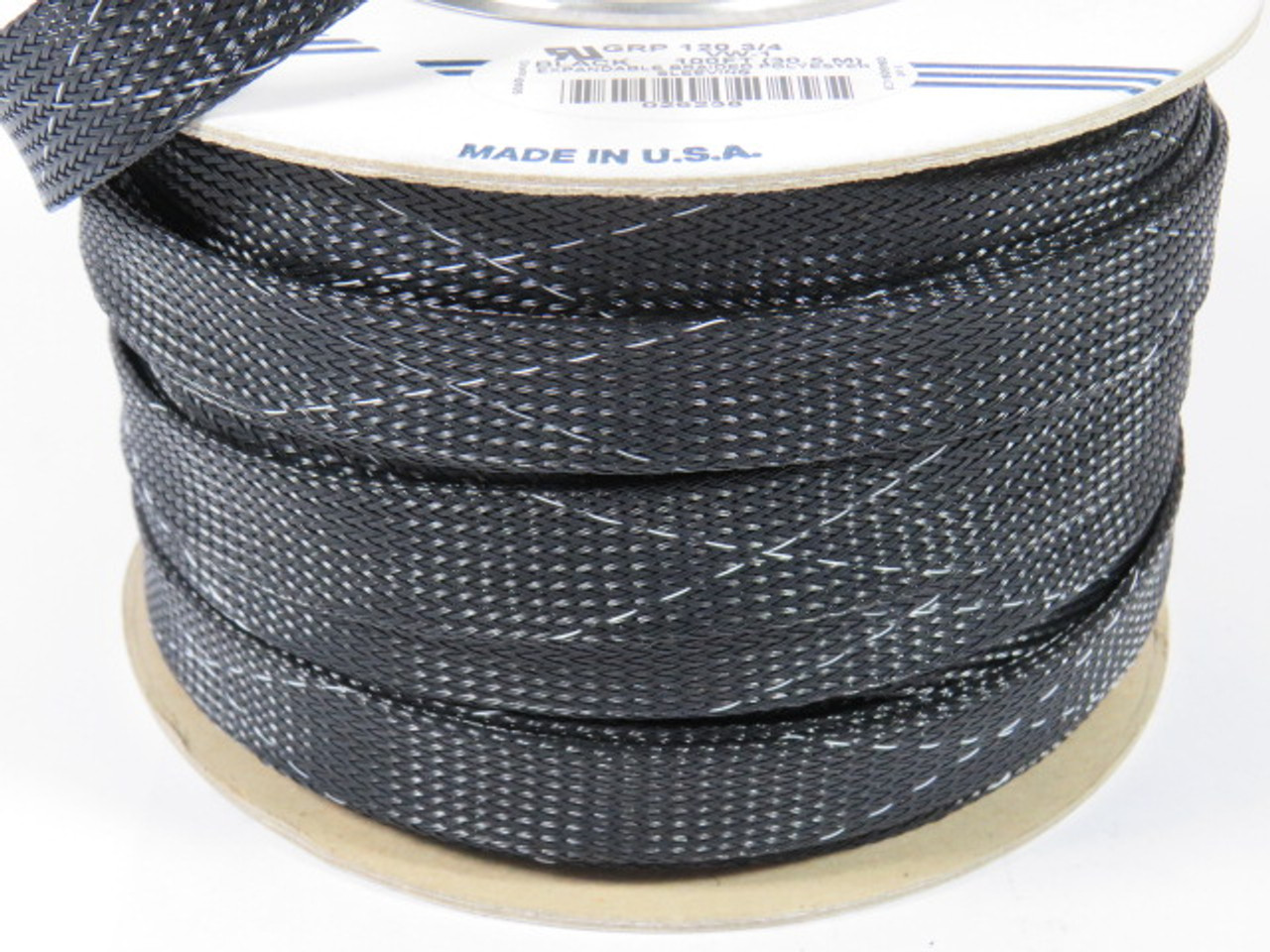 Alpha Wire GRP-120-3/4 Expandable Braided Sleeving 85ft/Roll USED