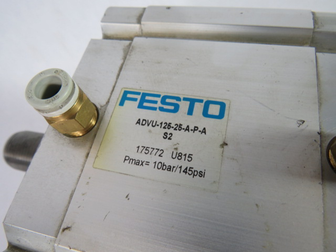 Festo 175772 ADVU-125-25-A-P-A-S2 Compact Cylinder 125mmBore 25mm Stroke USED