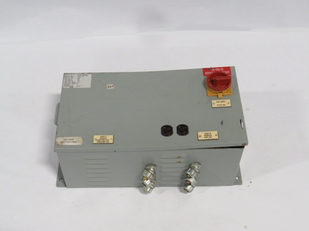 Daykin DTFP-0507-W Transformer Disconnect Switch PRI 460V SEC 115V 1Ph USED