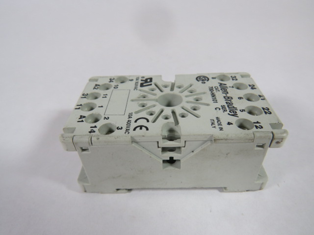 Allen-Bradley 700-HN101 Series C Relay Socket 11-Pin 10A  USED