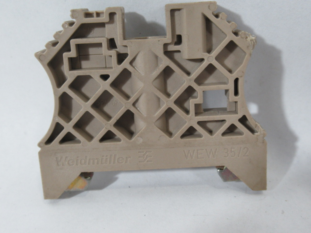 Weidmuller WEW-35/2 Terminal Block Lot of 20 BEIGE USED