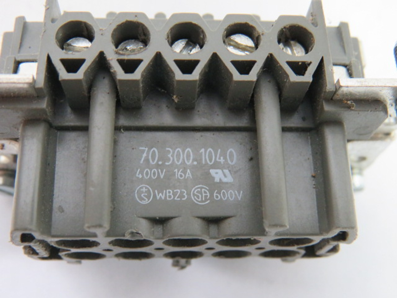 Wieland 70.300.1040 10+PE Contact Connector 16A 400V USED