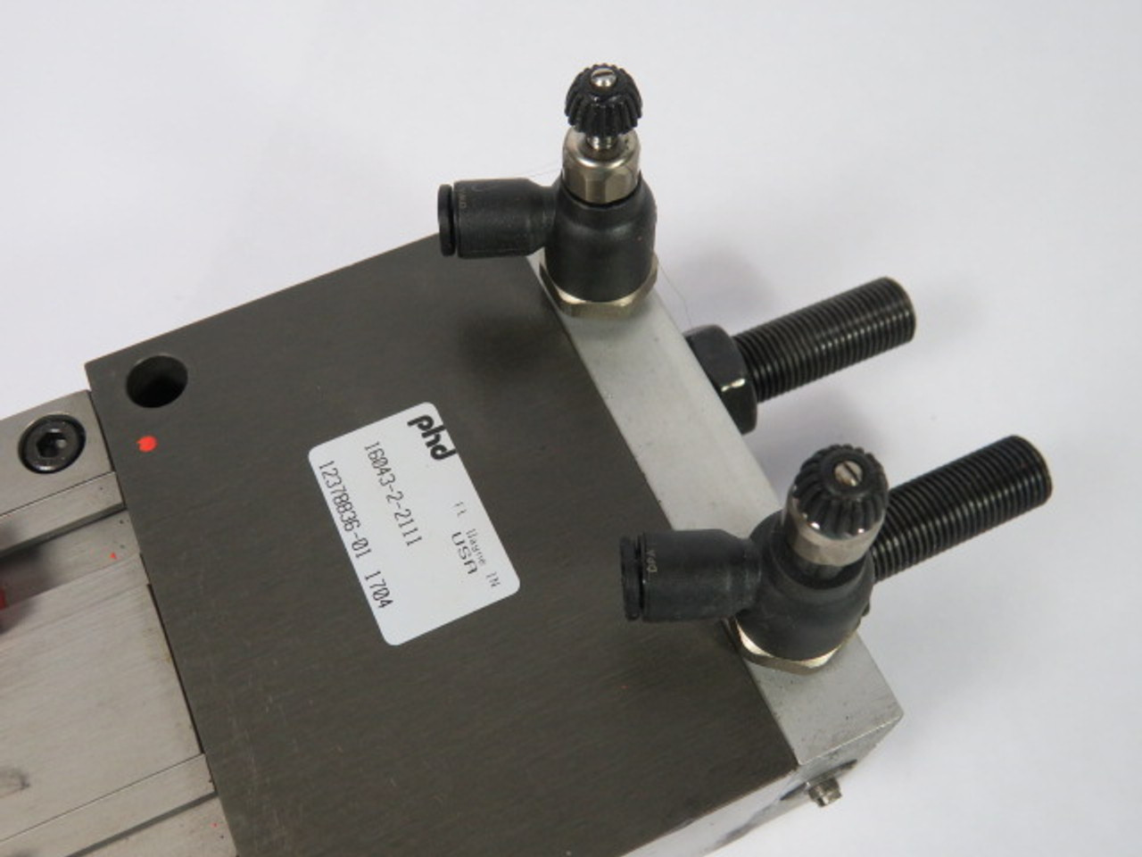PHD 16043-2-2111 Dual Rod Cylinder w/ Reed Sensors USED
