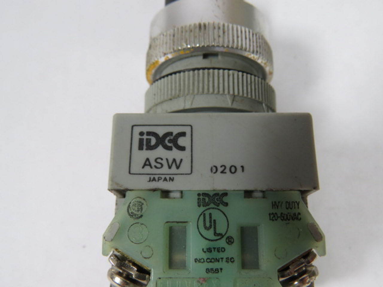 IDEC ASW210 Selector Switch 600V 10A 1NO 2-Position USED