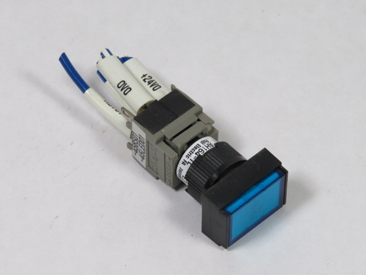 Fuji Electric AH164-TLS11E3 Push Button Illum LED 1NO 1NC 24V Blue Flush USED