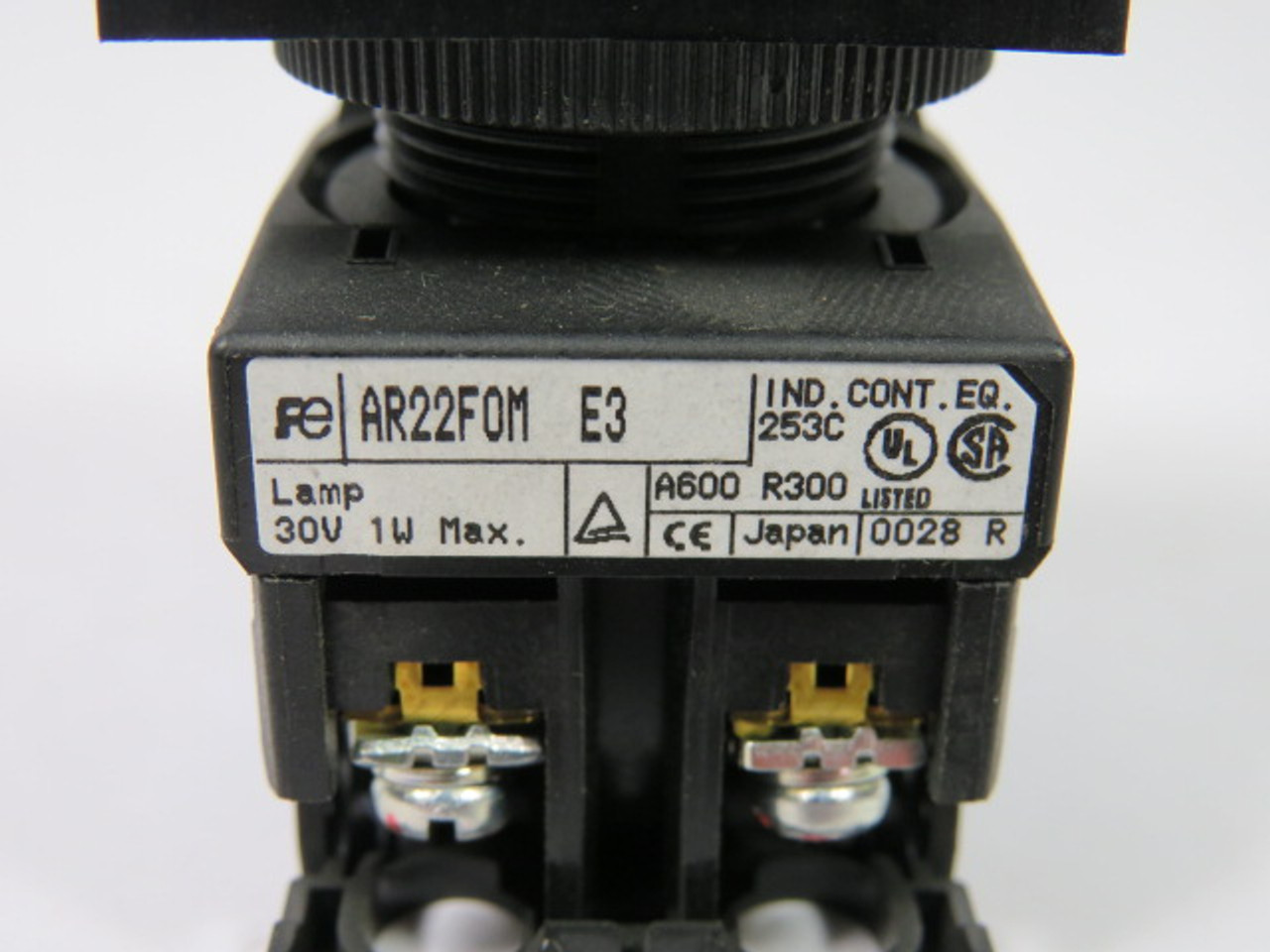 Fuji Electric AR22F0M-10E3G Push Button Illum LED 24V 1NO Green Flush USED