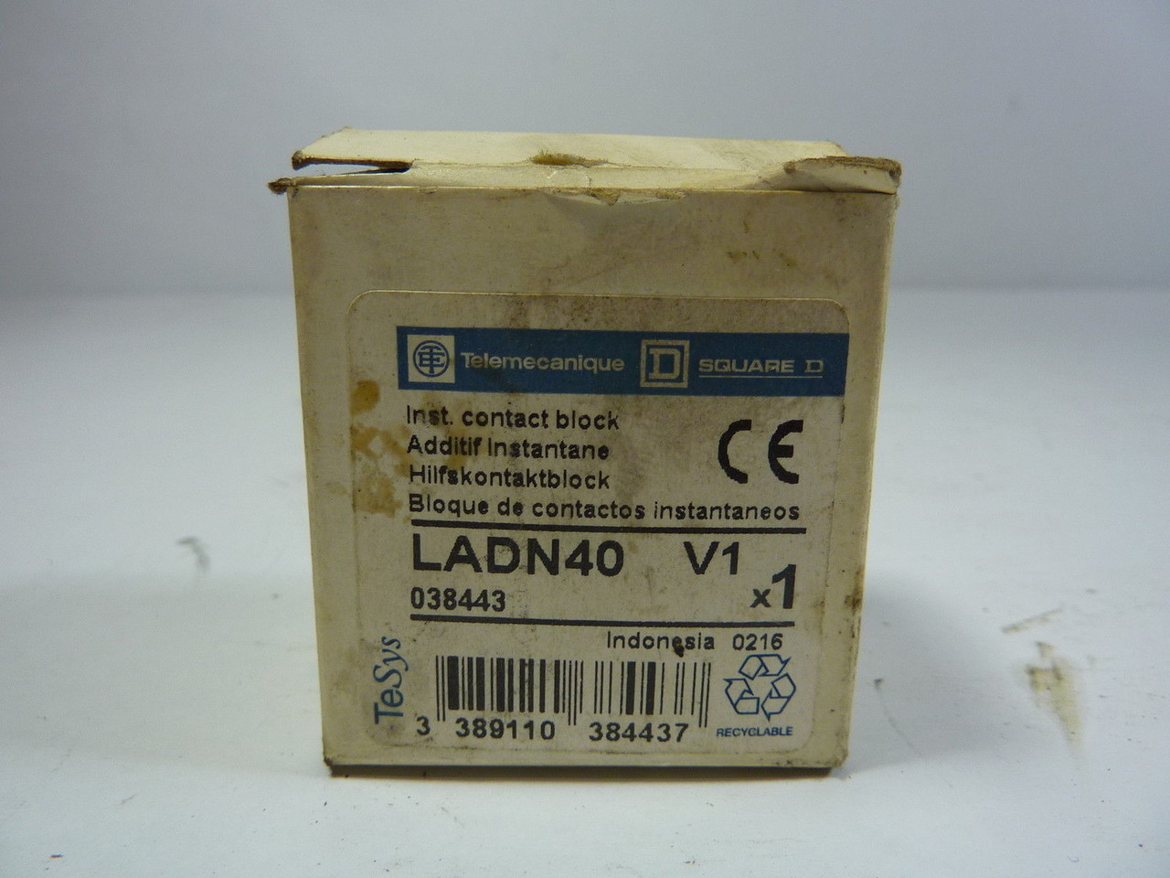 Telemecanique LADN40 Contactor Block 10 Amp 600V ! NEW !