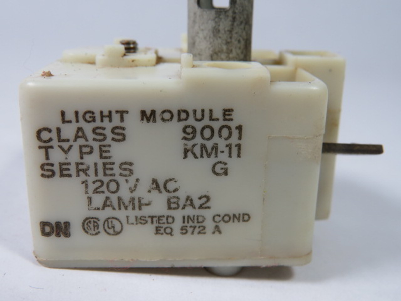 Square D 9001-KM11 Ser G Light Module 120VAC Neon USED