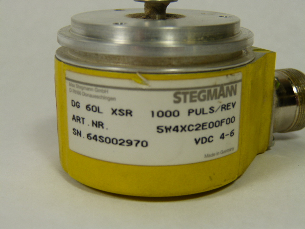 Stegmann DG-60L-XSR Incremental Encoder 1000puls/rev 4-6VDC USED