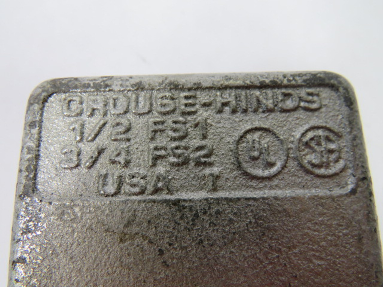 Crouse-Hinds FS-1/FS-2 Single Gang Box 15.8 CU In. 1/2" & 3/4" Hub USED