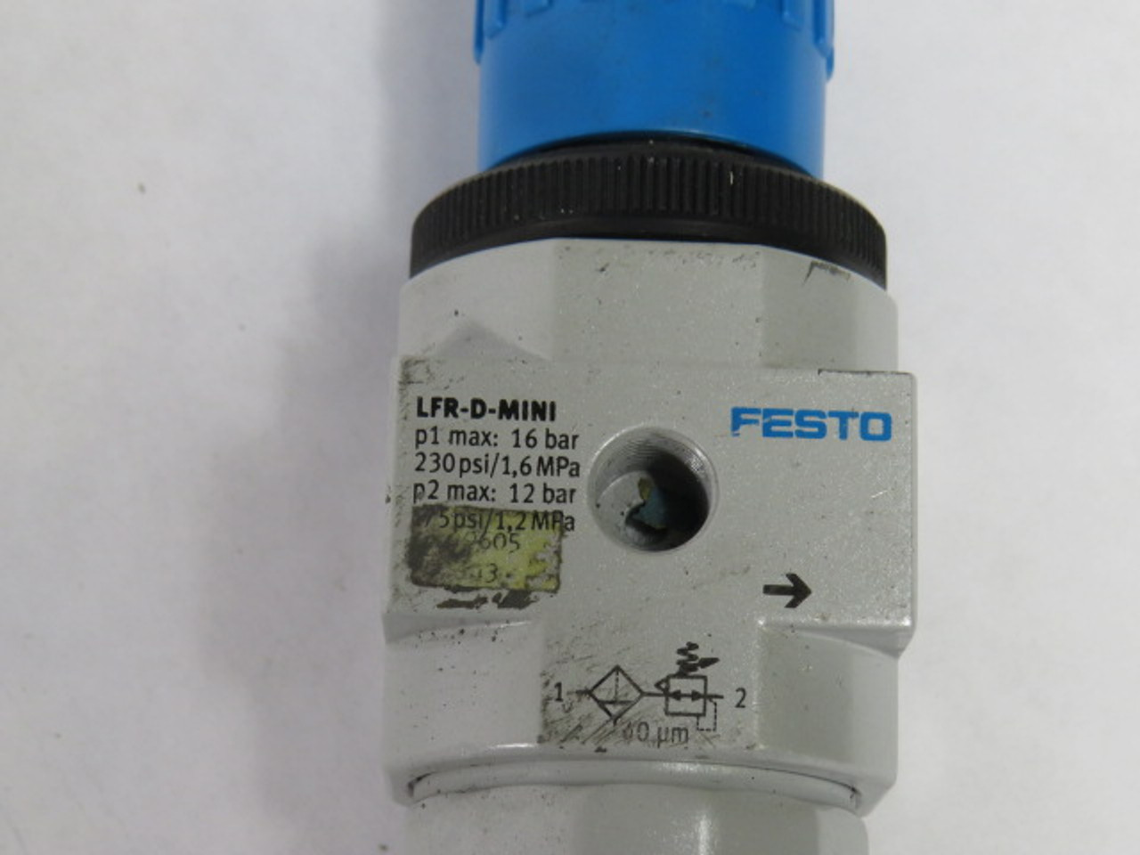 Festo 159605 LFR-D-MINI Mini Lubricator w/o Gauge 230PSI 12BAR 1.6mPa USED