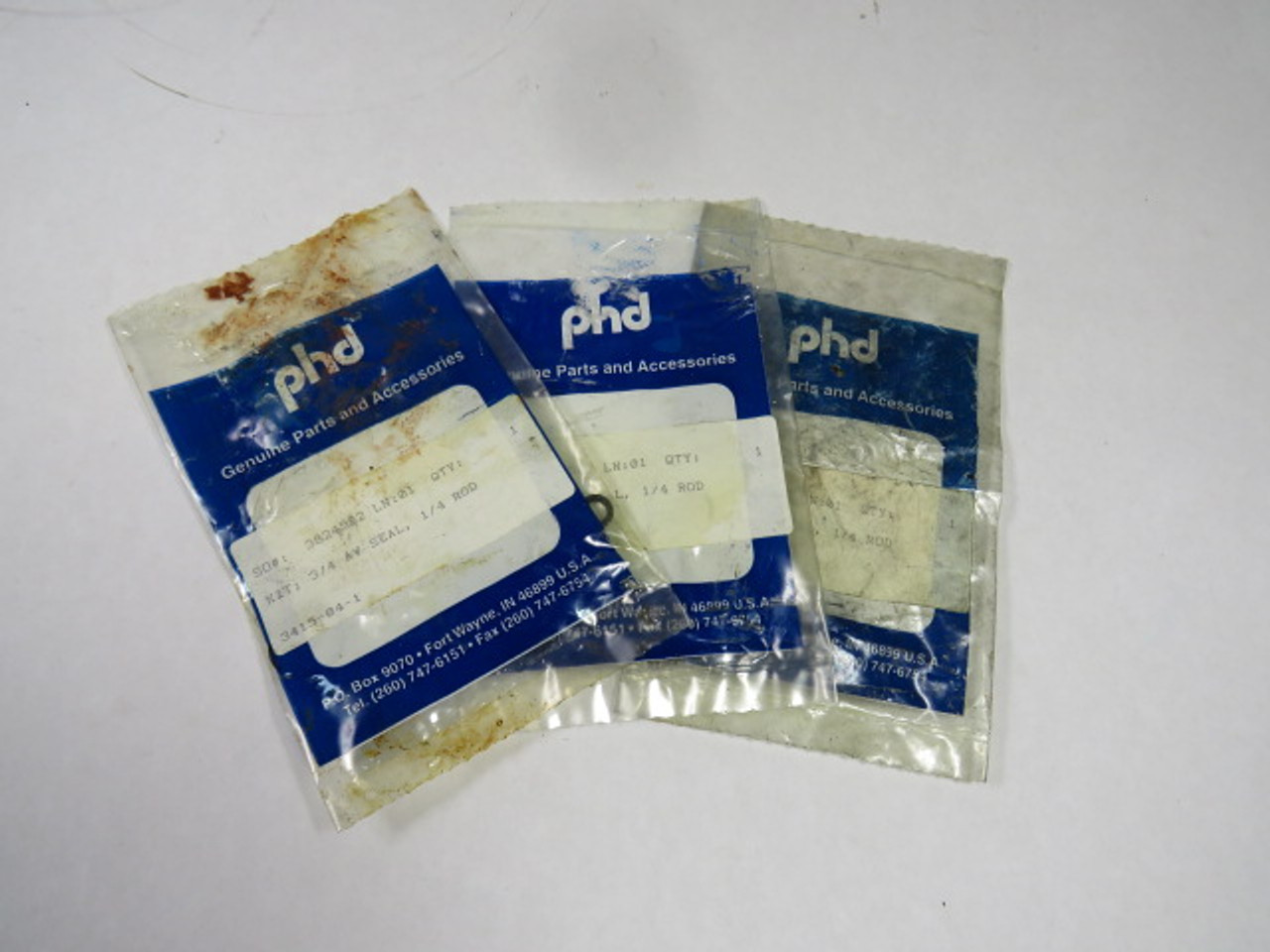 PHD 3415-04-1 3824582 Pneumatic Seal Repair Kit 3/4"AV Lot of 3 NWB