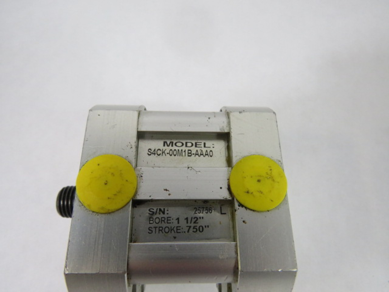 Numatics S4CK-00M1B-AAA0 Pancake Cylinder 1-1/2" Bore .750" Stroke USED