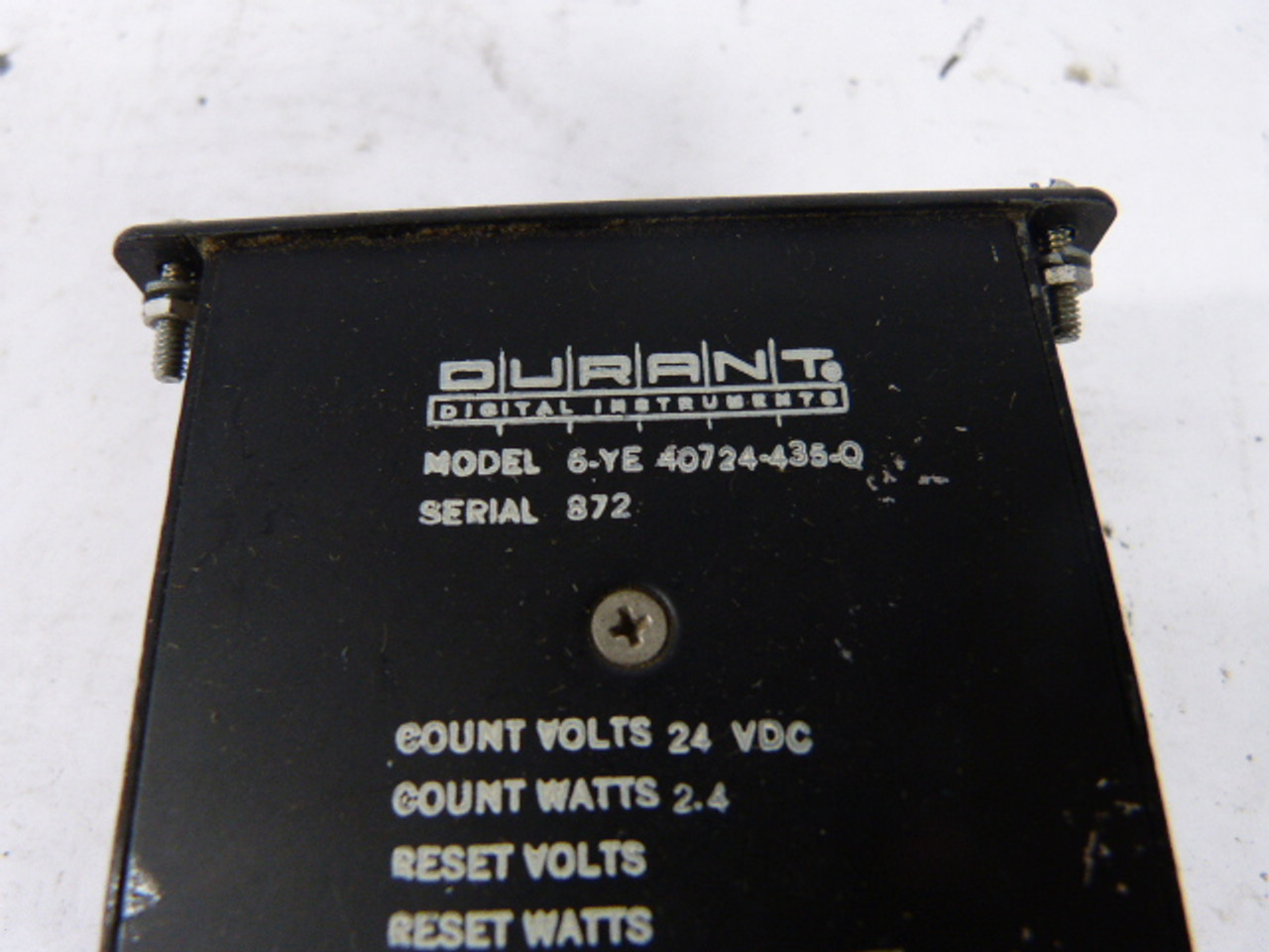 Durrant 6-YE-40724-435-Q Counter USED