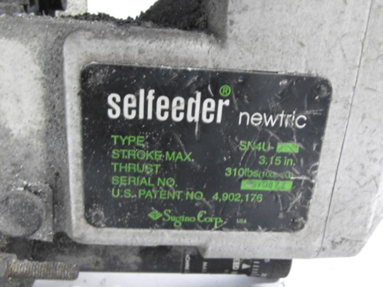 Sugino SN4U Selfeeder Drilling Unit C/W Motor 0.75HP 3420RPM 575V D71GC USED