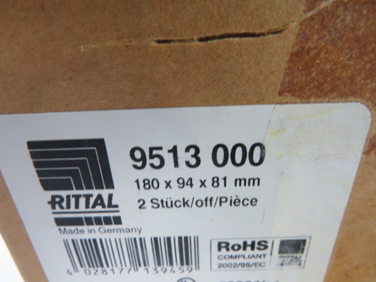 Rittal 9513000 Multipurpose Enclosure 180X94X81mm 2Pcs ! NEW !