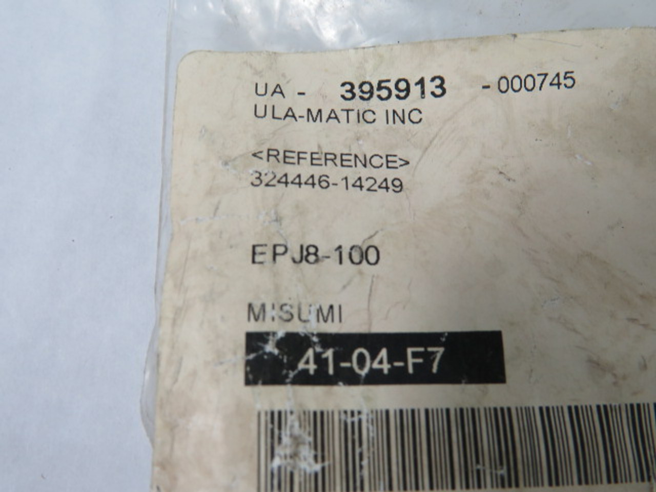 Misumi EPJ8-100 Straight Ejector Pins Shaft Dia: 8mm Lot of 4 ! NWB !