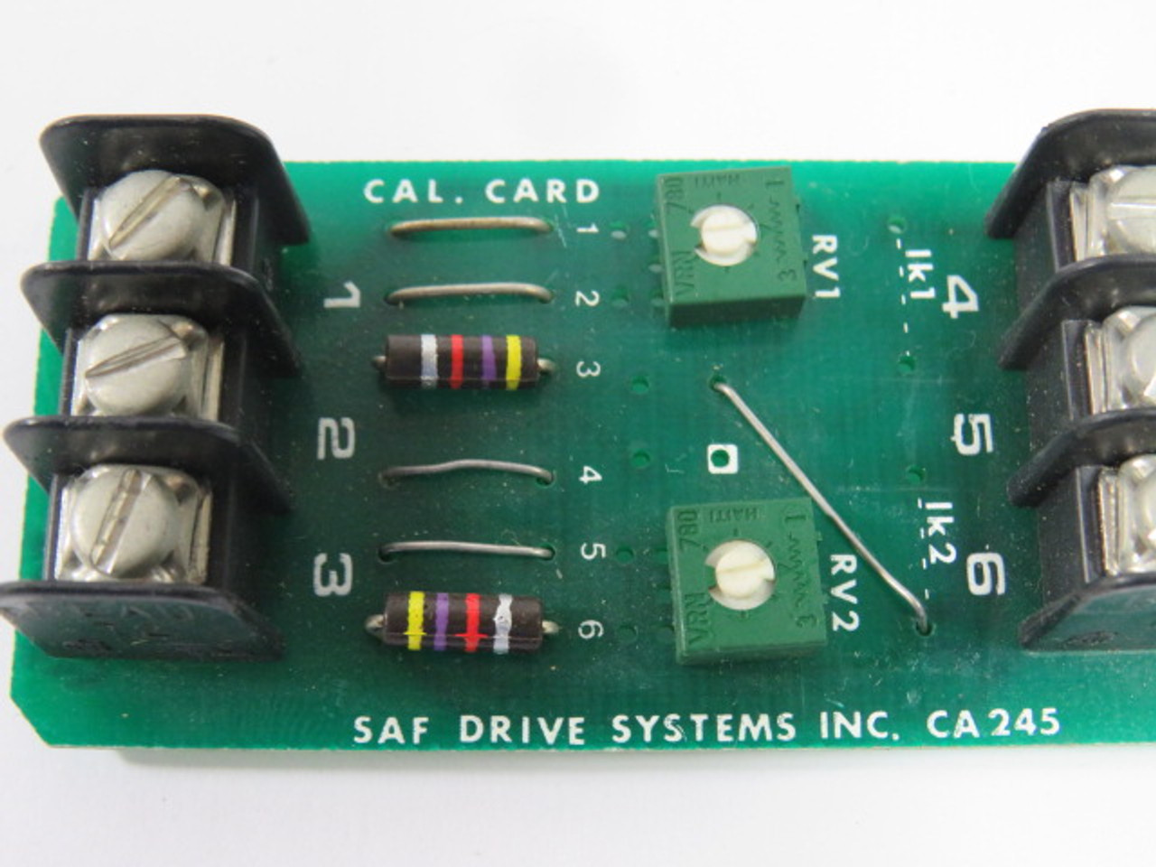 Saftronics CA245 Calibration Board USED